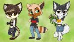  anthro bad_guy_cafe black_body black_fur brown_body brown_eyes brown_fur canid canine canis chibi controller female flower fur green_eyes group herpestid hi_res male mammal max_thrash meerkat nix_(mick-fries) plant procyonid raccoon sand_fur stripes surrika white_body white_fur wolf yellow_eyes ziegelzeig 