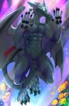  absurd_res anthro claws dragon dreamworks female hi_res how_to_train_your_dragon huskyfog male solo toothless walpaper wings 