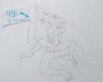  anthro canid canine canis closedspecies dragon duo female male male/female mammal sex wolf 