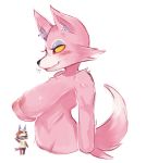  animal_crossing anonymous_artist anthro big_breasts blush breasts canid canine canis female freya_(animal_crossing) fur inner_ear_fluff mammal nintendo nipples nude pink_body pink_fur portrait side_view simple_background smile solo three-quarter_portrait tuft video_games white_background wolf yellow_sclera 