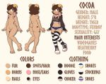  absurd_res anthro bovid brown_body brown_eyes brown_fur brown_hair butt caprine clothing english_text feet fingers footwear fur girly glitcharttv goat hair hi_res horn hybrid lagomorph legwear leporid long_ears male mammal model_sheet nude pattern_clothing pattern_legwear rabbit rune runes shoes small_tail smile smug solo spots striped_clothing striped_legwear stripes text thigh_highs toes 