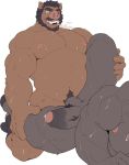  2019 5_fingers ambiguous_species anal anthro anthro_on_anthro anthro_penetrated anthro_penetrating anthro_penetrating_anthro balls beard big_balls big_muscles big_penis black_body black_fur black_hair bodily_fluids brown_body brown_fur duo eyebrows facial_hair fingers fur genitals hair happy_trial humanoid_hands kneeling leg_glider_position male male/male male_penetrated male_penetrating male_penetrating_male mammal muscular muscular_male mustache nipples partially_retracted_foreskin penetration penis pink_nipples pink_nose pubes raised_leg sex simple_background suid suina sus_(pig) sweat thick_eyebrows thick_penis tiger_est uncut vein veiny_penis white_background wild_boar 