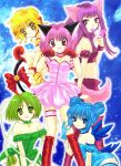  aizawa_mint animal_ears dress fong_pudding fujiwara_zakuro ikumi_mia midorikawa_lettuce nekomimi shirayuki_berry tail tattoo tokyo_mew_mew 