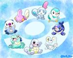  @kadi_hino amphibian avian beak black_eyes blue_background blue_body blue_eyes brown_eyes fangs fish freckles froakie lutrine mammal marine mudkip mustelid nintendo one_eye_closed open_mouth oshawott pink_body pink_nose pinniped piplup pok&eacute;mon pok&eacute;mon_(species) popplio reptile scalie seal shell shiny_pok&eacute;mon simple_background sobble spikes squirtle teeth totodile video_games whiskers white_body wink yellow_sclera 