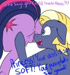  absurd_res anus big_butt bodily_fluids butt dialogue drooling equid equine female feral freckles friendship_is_magic genitals hi_res jessedoodles male male/female mammal my_little_pony pussy saliva star_tracker_(mlp) twilight_sparkle_(mlp) 