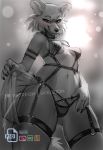  2020 anthro beastars blush bra breasts canid canine canis clothed clothing feathers female juno_(beastars) lingerie looking_at_viewer mammal skeleion smile solo thong underwear wolf 