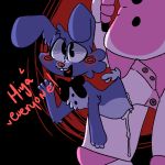  1:1 anthro bodily_fluids bow_tie chubby_male cum cum_inside duo five_nights_at_freddy&#039;s funtime_freddy_(fnafsl) genital_fluids humor joke jokes male male/male mammal opgreedy penetrable_sex_toy puppet_bonnie_(fnafsl) sex_toy sister_location size_difference slightly_chubby small_dom_big_sub ursid video_games 