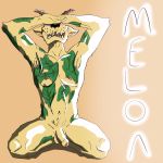  1:1 absurd_res amateur_art antelope anthro beastars blush bovid briznaburr felid gazelle hi_res humanoid_genitalia leopard male mammal melon_(beastars) melonleaf pantherine solo tattoo 