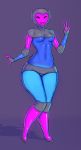  absurd_res breasts female hi_res humanoid lava machine not_furry pinkmoth pose robot saidra solo standing thick_thighs wide_hips 