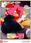  2020 anthro archie_comics bigdon1992 blush butt canid canine clothing comic digital_media_(artwork) duo echidna english_text erection eyes_closed female fox fur genitals hair handjob hi_res kissing lien-da male male/female mammal miles_prower monotreme nyuroraxbigdon patreon penile penis sex sonic_the_hedgehog_(archie) sonic_the_hedgehog_(comics) sonic_the_hedgehog_(series) text tongue url video_games 