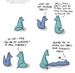  blue_body blue_fox_(foxes_in_love) blue_fur canid canine comic couple_(disambiguation) dialogue duo english_text feral fox foxes_in_love fur green_body green_fox_(foxes_in_love) green_fur hi_res loss mammal meme text url 