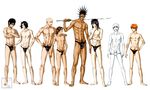  asano_keigo ayasegawa_yumichika bleach byakuya_kuchiki hisagi_shuuhei hollow_ichigo ichigo_kurosaki ikakku_madarame keigo_asano kenpachi_zaraki kuchiki_byakuya kurosaki_ichigo lineup madarame_ikkaku male pale pale_skin poke poking shirosaki_hichigo shuhei_hisagi undressing yanagoya yumichika_ayasegawa zaraki_kenpachi 