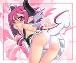  ass bent_over breasts cameltoe disgaea hase_yu horns makai_senki_disgaea_3 nipple_slip nipples panties pantyshot pink_panties raspberyl small_breasts solo tail thigh_gap underwear upskirt wings zoom_layer 