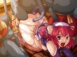  breasts caryo doggystyle la_pucelle la_pucelle_tactics large_breasts monster_sex nippon_ichi prier red_hair 