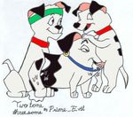  101_dalmatians disney lucky tripod two-tone 