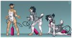  2019 animate_inanimate anthro anus black_hair breast_growth bulge butt butt_expansion canid canine canis cocofox domestic_dog female gender_transformation green_eyes grey_body hair inflatable living_inflatable mammal mtf_transformation nipples nozzle nude open_mouth pawpads sequence short_hair simple_background smile solo tail_growth tongue tongue_out transformation 