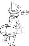  anonymous_artist anthro big_butt butt cartoon_network clothing dildo female hat headgear headwear hi_res oscar_(sci) sex_toy solo summer_camp_island susie_(sci) witch_hat young 