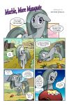  coin comic dialogue english_text equid equine female feral friendship_is_magic grey_body grey_hair hair hi_res horse lizard looking_at_viewer mammal marble_pie_(mlp) my_little_pony pencils_(artist) pony reptile scalie solo text 