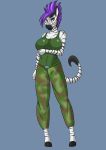  anthro aventis_vixxx breasts brown_eyes capcom clothed clothing cosplay equid equine female guile hair hi_res hooved_feet hooves mammal purple_hair simple_background solo street_fighter stripes video_games zebra zeredra_(crocskin123) 