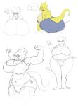  alphys anthro areola bed big_breasts big_butt blush bodily_fluids bottomless bottomwear bra breasts buckteeth butt clothed clothing crying curvy_figure cutoffs denim denim_clothing dialogue english_text eyewear female flexing frown furgonomics furniture genitals gesture glasses green_eyes hi_res huge_breasts huge_butt hyper hyper_breasts iandragonlover looking_at_self looking_at_viewer looking_back muscular muscular_female navel nervous nipple_outline nipples non-mammal_breasts on_bed overweight overweight_female panties pussy reptile scalie shirt shorts sitting smile solo speech_bubble sports_bra standing sweater tail_clothing tears teeth text thick_tail thick_thighs tight_clothing topless topwear undertale underwear video_games voluptuous waving wide_hips 