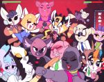  accipitriform aggressive_retsuko ailurid anai_(aggretsuko) antelope anthro ape asinus avian badger bakaerri bird bovid canid canine chaos chief_komiya cougar couple_(romantic) director_ton domestic_cat domestic_pig donkey equid equine felid feline felis female fenneko fighting_pose gazelle gori gorilla group haida haplorhine herpestid hyaenid komiya male mammal meerkat mustelid musteline pose primate puko_(aggretsuko) red_panda resasuke retsuko sanrio secretary_bird secretary_washimi suid suina sus_(pig) tadano_(aggretsuko) tsunoda wings 