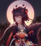  animal_ears blood kimono kitsune tail tattoo xianyujun_sam 