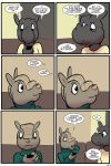  anthro armadillo awkward cellphone comic dialogue female hi_res innocence mammal phone question rhinocerotoid sex_education sex_talk shy speech_bubble study_partners sumatran_rhinoceros teenager text thunderouserections xenarthran young 