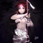  1girl breasts ejami ga-rei ga-rei_zero isayama_yomi katana large_breasts long_hair solo sword weapon 