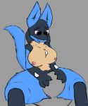  anon anthro big_breasts breasts cunnilingus duo female genitals human humanoid lucario male male/female mammal nintendo nipples oral pok&eacute;mon pok&eacute;mon_(species) pussy sex thick_thighs tongue traashmann vaginal video_games 