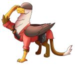  2020 alpha_channel armor avian beak clothed clothed_feral clothing eternity9 explosives feathered_wings feathers feral grenade gryphon headgear helmet mythological_avian mythology red_clothing scutes soldier_(team_fortress_2) solo team_fortress_2 two_tone_tail valve video_games weapon wings yellow_beak 