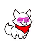  alpha_channel ambiguous_gender canid canine eyewear feral fox fur glasses ladder_shades low_res mammal red_body red_fur solo sunglasses unknown_artist white_body white_fur 