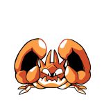  commentary creature english_commentary full_body gen_1_pokemon kingler looking_at_viewer no_humans pokemon pokemon_(creature) rumwik signature simple_background solo white_background 