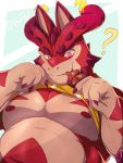  3:4 ? anthro bodily_fluids bon_donuts claws clothing cthugha_(tas) dragon eating food hi_res holding_food holding_object kebab male musclegut nipples purple_eyes raised_clothing raised_shirt red_body scalie shirt solo sweat sweatdrop tokyo_afterschool_summoners topwear video_games yellow_clothing yellow_shirt yellow_topwear 