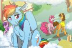  cheese_sandwich_(mlp) chest_tuft cloud cutie_mark equid equine female feral floppy_ears friendship_is_magic group hi_res horn horse inuhoshi-to-darkpen male mammal my_little_pony open_mouth pinkie_pie_(mlp) pony ponyville pterippus rainbow_dash_(mlp) regret sad sitting solo_focus story story_in_description tuft unicorn unrequited_love wings 