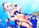  anthropomorphism azur_lane blue_eyes breasts cleavage illustrious_(azur_lane) mamizu 