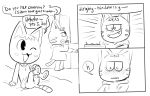  animal_crossing anthro anus blush cherry clothing date duo felid female female/female food fruit hi_res katt_(animal_crossing) mammal monochrome nintendo plant rosie_(animal_crossing) supercapsule surprise undressing video_games x_anus 