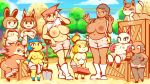  animal_crossing ankha_(animal_crossing) anthro anus beach bent_over big_breasts bottomless breasts butt canid canine canis carmen_(animal_crossing) cherry_(animal_crossing) clothed clothing dark_skin domestic_cat domestic_dog eulipotyphlan felicity_(animal_crossing) felid feline felis female flashing freckles genitals group hedgehog hi_res human isabelle_(animal_crossing) kitty_(animal_crossing) lagomorph leporid looking_at_viewer lying mammal nintendo nipples nude olivia_(animal_crossing) outside presenting presenting_hindquarters pussy rabbit sable_able seaside short_stack shovel size_difference slightly_chubby smile tools tophatmahoney topless video_games villager_(animal_crossing) 
