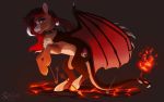  16:10 2020 cutie_mark digital_media_(artwork) dragon equid equine eyebrows eyelashes female feral hi_res hooves hybrid mammal membrane_(anatomy) membranous_wings my_little_pony purple_eyes silentwulv solo widescreen wings 