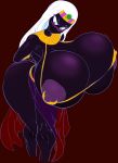  alien big_breasts breasts clothed clothing daiidalus digital_media_(artwork) duck_dodgers female hair hi_res huge_breasts humanoid martian maybestuff nipples not_furry queen_tyr&#039;ahnee solo thick_thighs warner_brothers white_hair 