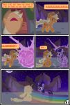  absurd_res applejack_(mlp) building comic dialogue english_text equid female feral freckles friendship_is_magic gutovi-kun hi_res house mammal moon my_little_pony night outside rainbow star text twilight_sparkle_(mlp) 