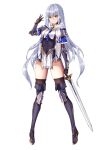  armor eol_9 leotard sword thighhighs 