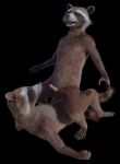  3d_(artwork) anthro balls clone digital_media_(artwork) disney duo fur genitals guardians_of_the_galaxy hi_res male male/male mammal marvel nude penis procyonid raccoon rocket_raccoon rockyrcoon 