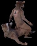  3d_(artwork) anthro balls clone digital_media_(artwork) disney duo fur genitals guardians_of_the_galaxy hi_res male male/male mammal marvel nude penis procyonid raccoon rocket_raccoon rockyrcoon 