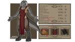  16:9 2019 3_toes 4_fingers abacus alpha_channel anthro apron biped bottomwear claws clothed clothing coin digital_media_(artwork) dragon english_text fingers gold_(metal) gold_coin grey_body hi_res horn kobold_adventure legwear male model_sheet pants quitetricky red_eyes rolande_(kobold_adventure) scalie shirt simple_background solo standing story story_in_description text toes topwear transparent_background video_games widescreen 