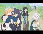  ahoge animal_ears antenna_hair apple aqua_(konosuba) baguette bare_shoulders black_hair blonde_hair blue_eyes blue_hair blush braid bread breasts cape cat_ears cat_girl cat_tail cleavage crossover darkness_(konosuba) detached_sleeves elf food fruit gloves green_eyes hat high_heels kitou_sakeru kokkoro_(princess_connect!) kono_subarashii_sekai_ni_shukufuku_wo! kyaru_(princess_connect) large_breasts long_hair low_twintails megumin multiple_girls onigiri open_mouth orange_hair pecorine pointy_ears princess_connect! princess_connect!_re:dive satou_kazuma short_hair short_sleeves silver_hair single_braid sleeveless small_breasts tail thighhighs thumbs_up tiara twintails very_long_hair wide_sleeves witch_hat wolf yuuki_(princess_connect) 