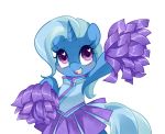  &lt;3 &lt;3_eyes alpha_channel blush cheerleader clothed clothing equid female friendship_is_magic horn loyaldis mammal my_little_pony open_mouth pom_poms solo trixie_(mlp) unicorn 