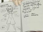  aoi_nagisa book drawing fingernails fingers solo strawberry_panic! 