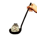  bad_id bad_pixiv_id goruti hamster hands ladle original simple_background sitting spoon 
