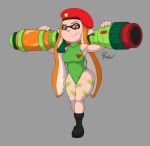  2015 anthro boots clothed clothing female footwear hi_res looking_at_viewer nintendo orange_eyes rawenski smile solo splatoon video_games 