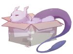  2016 alpha_channel ambiguous_gender box denimecho digital_media_(artwork) felid feline feral fur legendary_pok&eacute;mon loaf mammal mewtwo narrowed_eyes nintendo pok&eacute;mon pok&eacute;mon_(species) purple_tail simple_background solo squint squish video_games 